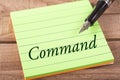 The word command