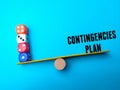 the word CONTINGENCIES PLAN Royalty Free Stock Photo