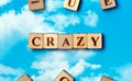The word Crazy Royalty Free Stock Photo