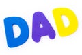 The word DAD Royalty Free Stock Photo