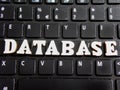 The word database Royalty Free Stock Photo