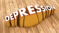 Word depression and parquet floor