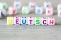The word deutsch Royalty Free Stock Photo