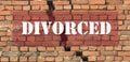 Divorced Concept Word Royalty Free Stock Photo