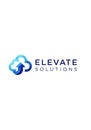 Word ELEVATE is in bold, capitalized letters, while SOLUTIONS appears Royalty Free Stock Photo