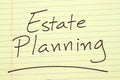 Estate Planning On A Yellow Legal Pad Royalty Free Stock Photo