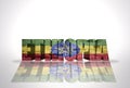 Word Ethiopia on the white background Royalty Free Stock Photo