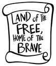 Word expression for land of the free home of the brave