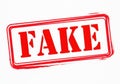 The word fake stamp on Royalty Free Stock Photo