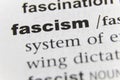 The Word Fascism Close Up Royalty Free Stock Photo