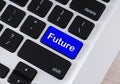 Word Future on blue computer keypad button Royalty Free Stock Photo