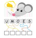 Word game with mouse
