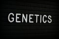 The Word Genetics on a Letter Board