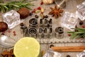 Gin and Tonic conception. Royalty Free Stock Photo