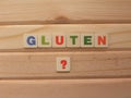 Word Gluten with question mark