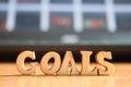 The word `goals` made of wooden letters Royalty Free Stock Photo