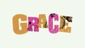 Grace Concept Stamped Word Art Illustration Royalty Free Stock Photo
