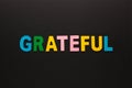 Grateful Word Concept