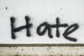 `Hate` Street Art Royalty Free Stock Photo