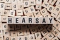 The word of HEARSAY on building blocks concept