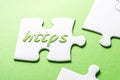 The Word HTTPS In Missing Piece Jigsaw Puzzle