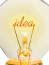 Word Idea in lamp