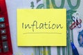 Word Inflation Concept Royalty Free Stock Photo