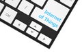 Word Internet of Things on keyboard. Concept for IoT.