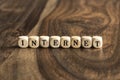 Word INTERNET on wooden cubes Royalty Free Stock Photo