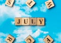 The word July
