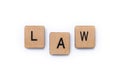 The word LAW Royalty Free Stock Photo