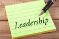 The word leadership