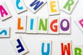 Word lingo made of colorful letters