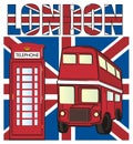 Word London with symbols