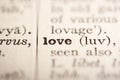 Word love Royalty Free Stock Photo