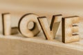 Word love, wood