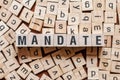 The word of MANDATE on building blocks concept