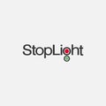 word mark stoplight logo vector template, traffic light sign logo