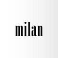 Word Milan vector logo design template