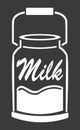 Word Milk stylized as a stylish logo - Vector
