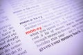 Word money, macro Royalty Free Stock Photo