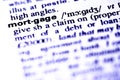 The word mortgage Royalty Free Stock Photo