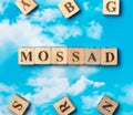 The word Mossad Royalty Free Stock Photo