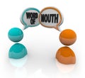 Word of Mouth - Two People Speaking Royalty Free Stock Photo