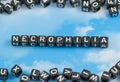 The word Necrophilia Royalty Free Stock Photo