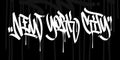 Word New York City Hip Hop Hand Written Graffiti Style Typography Vector Illustration Art