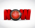 Word now and watch. illustration design Royalty Free Stock Photo