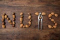 Word NUTS Royalty Free Stock Photo