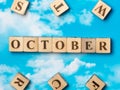 The word October