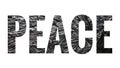 The Word Peace Background Wallpaper